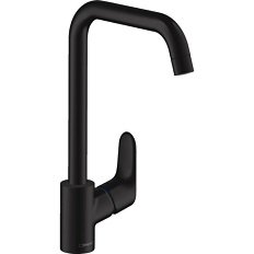 Смеситель для кухни Hansgrohe Focus однорычажный, черный матовый