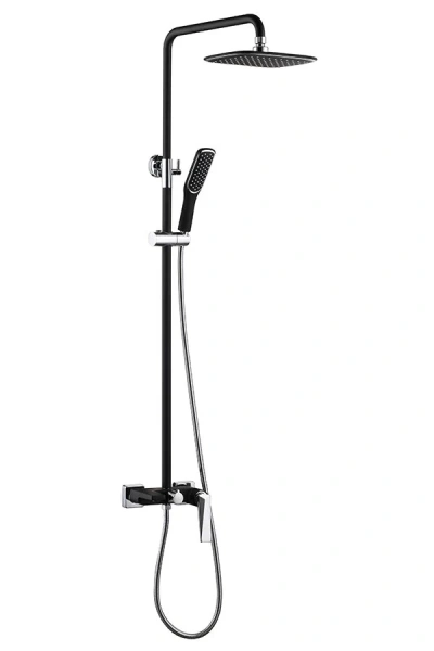 Душевая стойка Boheme Venturo черная/хром 378-B (детальная фотография)