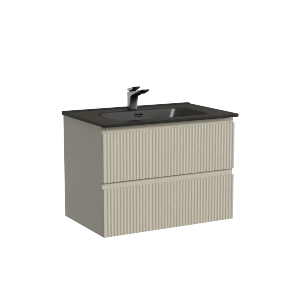 Тумба под раковину подвесная Sancos Snob R 70 см Beige Soft SNR70CE (детальная фотография), 70 см