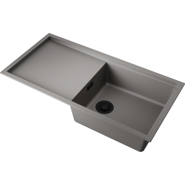 Мойка для кухни Omoikiri Sintesi 100-GR 100 см leningrad grey 4997129 (детальная фотография), врезные