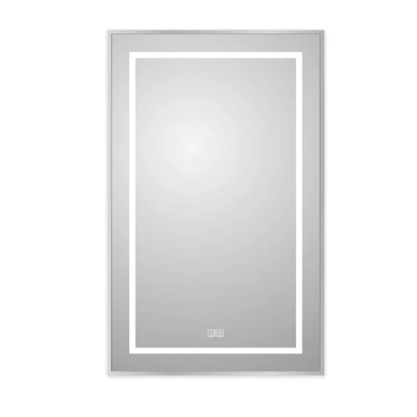 Зеркало с подсветкой BelBagno Kraft 60 см сатин SPC-KRAFT-600-800-LED-TCH-WARM (детальная фотография)