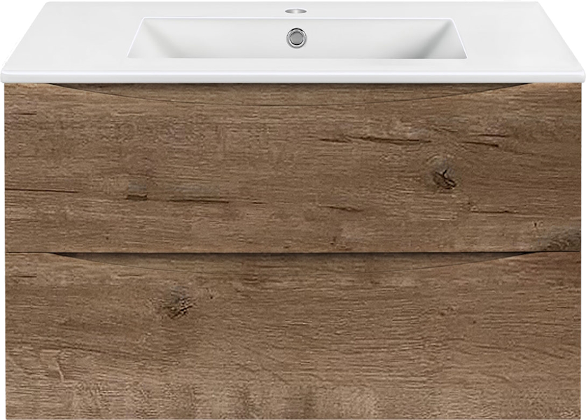 Тумба под раковину подвесная Vincea Mia 80,7 см V.Oak VMC-2MC800VO (детальная фотография)