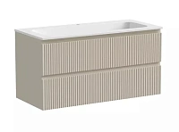 Тумба под раковину подвесная Sancos Snob R 100 см beige soft