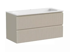 Тумба под раковину подвесная Sancos Snob R 100 см beige soft