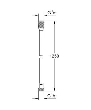 Шланг Grohe Silverflex 28362000 (детальная фотография), шланги для душа
