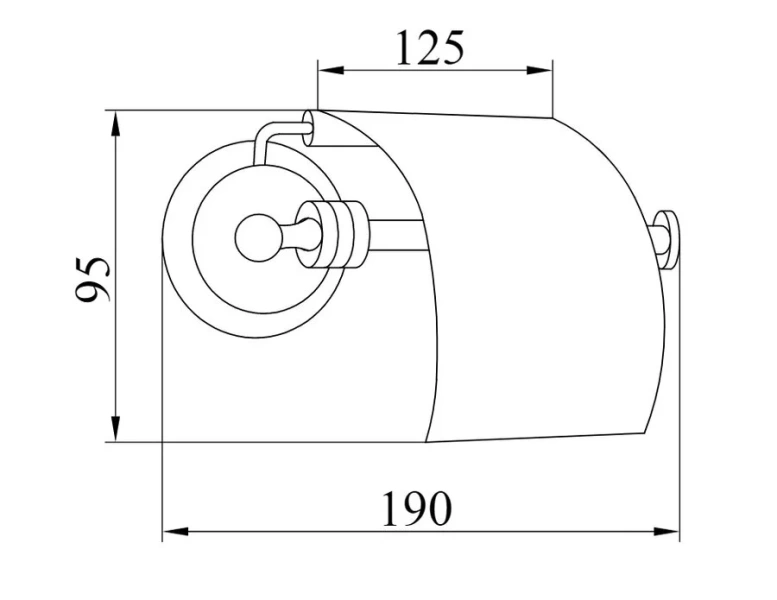 Бумагодержатель Boheme Hermitage бронза 10320 (детальная фотография), классические, ретро, декорированные