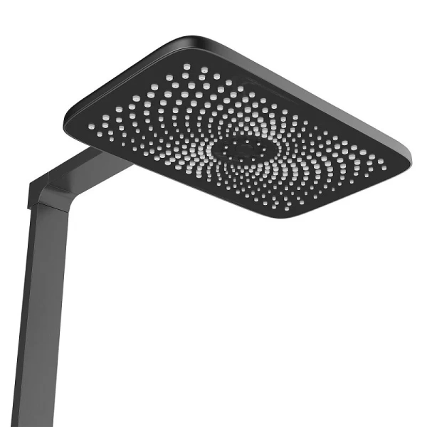 Душевая стойка Vincea Inspire вороненая сталь VSFS-3I13TGM (детальная фотография), с термостатом