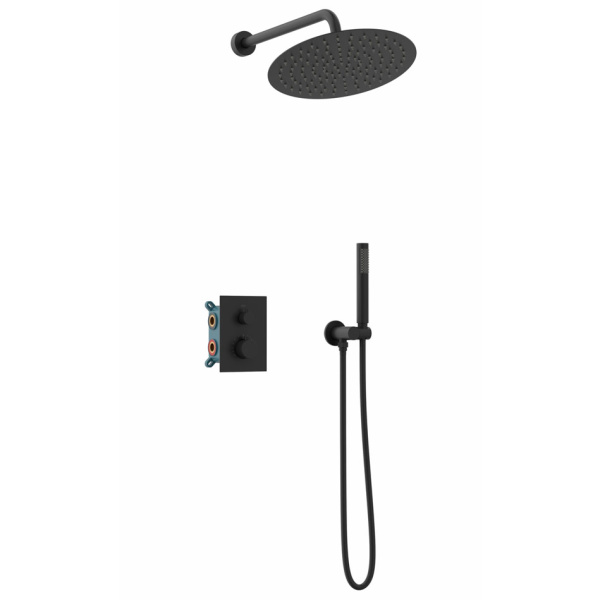 Душевой комплект ALTROBAGNO Unione 040408 черный матовый ALTROBAGNOUnione040408MB (детальная фотография)
