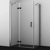 Душевой уголок WasserKRAFT Aller 120х80 см левый, ручка черная
