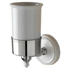 Стакан для ванной керамический, цвет хром, Devon&Devon Dorothy