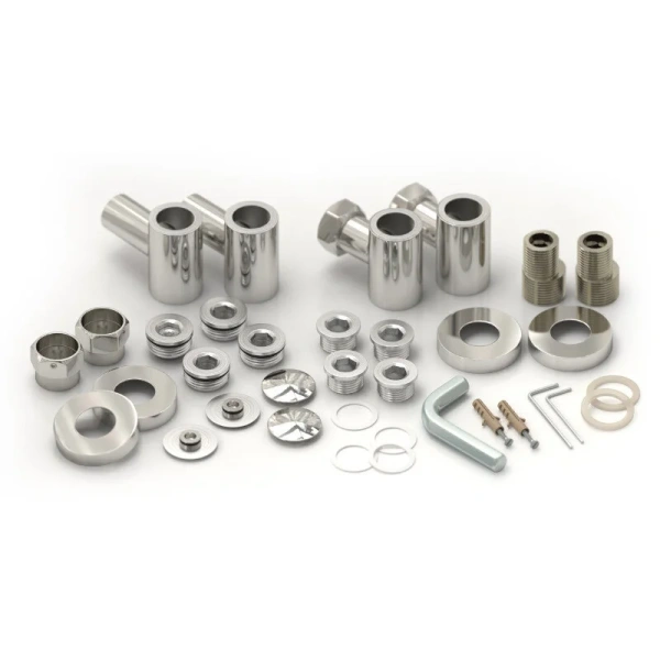 Полотенцесушитель водяной Сунержа Галант+ 40х50 см темный титан муар 15-0200-5040 (детальная фотография), для систем горячего водоснабжения, для систем отопления, с нижним подключением