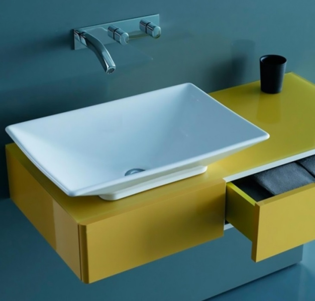 Раковина Jacob Delafon Reve 55 см накладная E4819-X5-00 (детальная фотография), современные, hi-tech