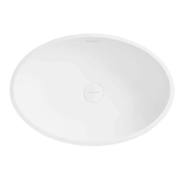 Раковина Montebianco Conca 48 см белая матовая 12093 (детальная фотография), одинарные