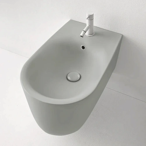 Биде подвесное Kerasan Nolita grigio matt - фото 2