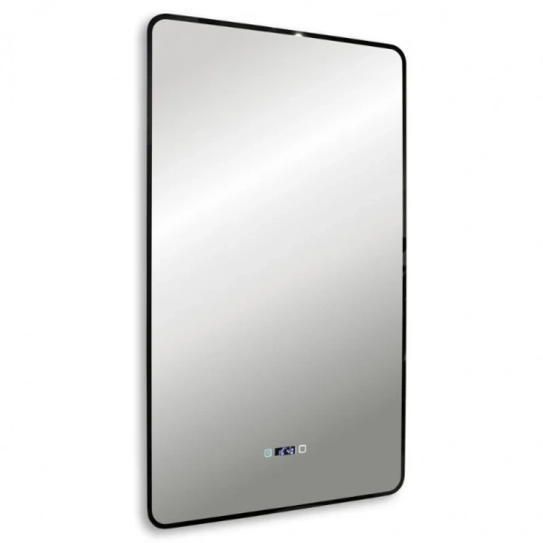 Зеркало с подсветкой Abber See 60 см с часами AG6114SWHB (детальная фотография)