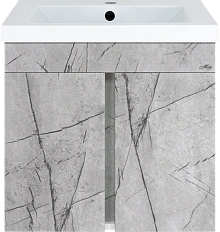Тумба под раковину подвесная Misty Торос 55 см мрамор античный