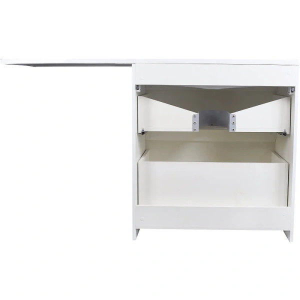 Тумба под раковину напольная Style Line Даллас 77 см левая СС-00002385 (детальная фотография), моноблок, для стиральной машины