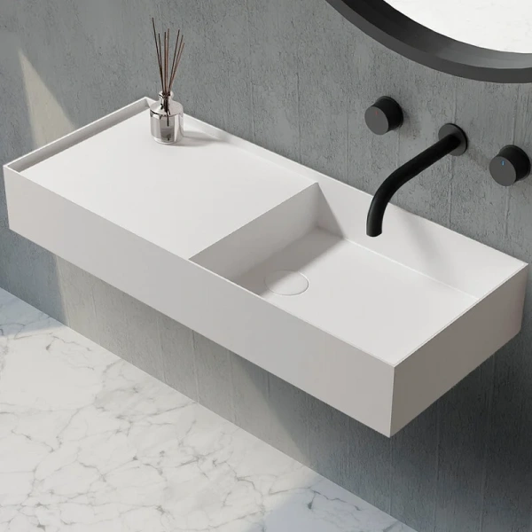 Раковина Abber Stein 80 см белая матовая AS2648 (детальная фотография)