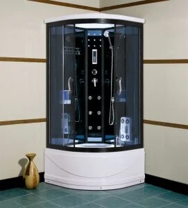 Душевая кабина Timo T-1100 (детальная фотография), с высоким, глубоким поддоном, глубокий поддон