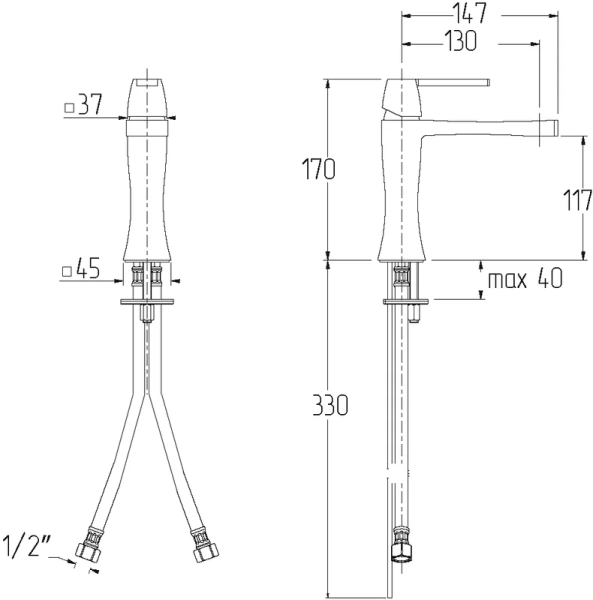 Смеситель для раковины Migliore Opera золото 19053 (детальная фотография), для раковины
