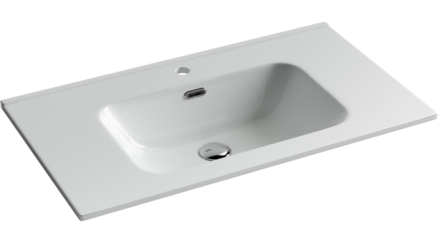 Раковина Sancos Element 81 см прямоугольная белая CN7005 (детальная фотография)