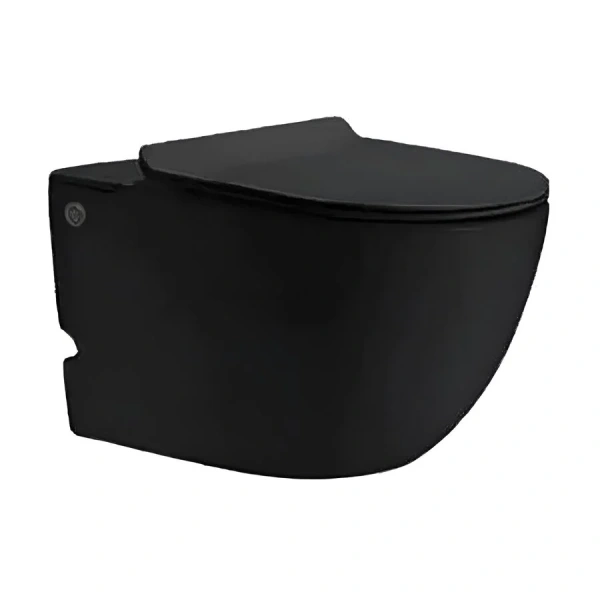 Унитаз с инсталляцией SantiLine черный SL-5031MB (детальная фотография) index_1