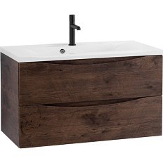Тумба под раковину подвесная BelBagno Marino 100 см rovere moro