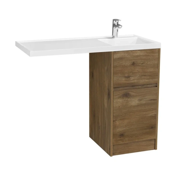 Фасад для тумбы Акватон Лондри 40 см дуб рустикальный 1A274901LHDR0 (детальная фотография)