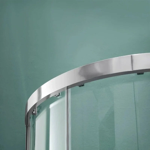 Душевой уголок Акватек AQ ARI RO 10020 100x100 см полукруглый (детальная фотография), 100х100