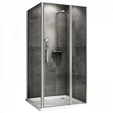 Душевой уголок Abber Sonnenstrand AG04100 100х100 см с распашной дверью