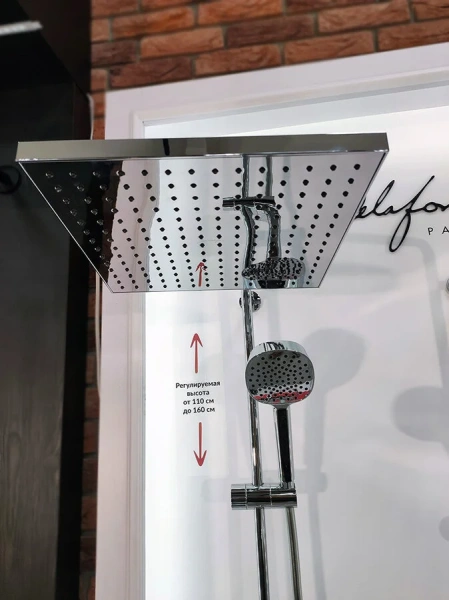 Душевая стойка Jacob Delafon Atom термостатическая E26238-CP (детальная фотография), в наличии