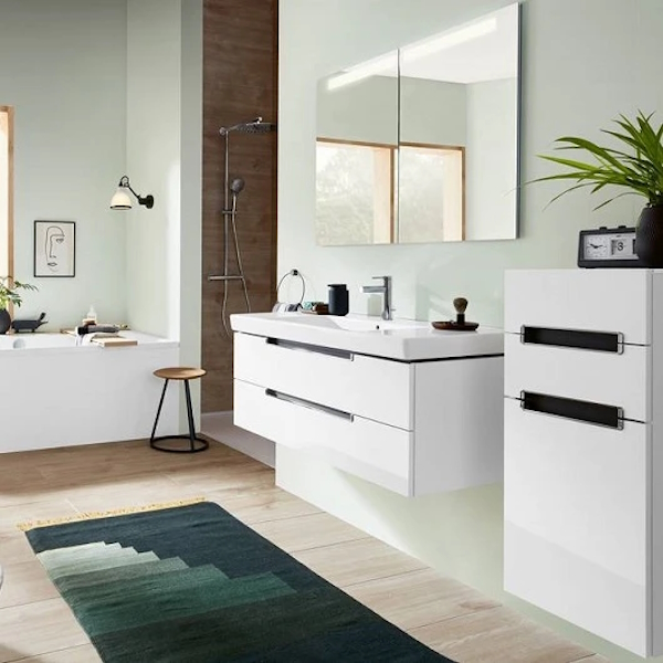 Тумба под раковину подвесная Villeroy & Boch Subway 2.0 100 см белый глянец A69010DH (детальная фотография), по запросу