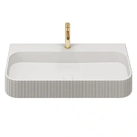 Раковина Vincea 75 см белая матовая