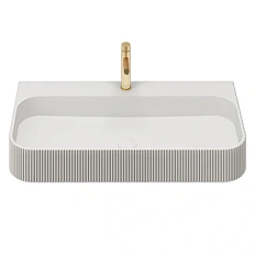 Раковина Vincea 75 см белая матовая