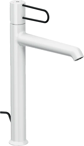 Смеситель для раковины Jacob Delafon Odeon Rive Gauche корпус белый, ручка черная - фото 11