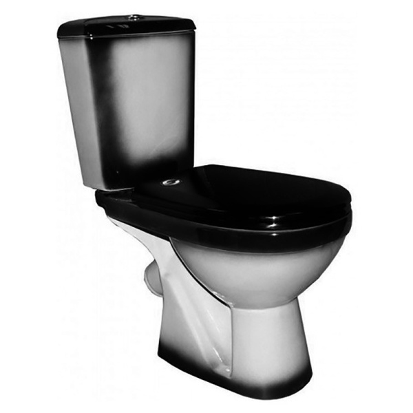 Унитаз компакт Rosa Комфорт черный Вн УнЧ09 (детальная фотография)
