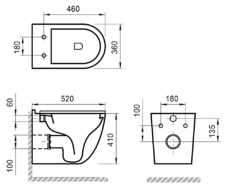 Унитаз подвесной BelBagno Senso-R безободковый BB017CH-TOR (детальная фотография), подвесные, встраиваемые