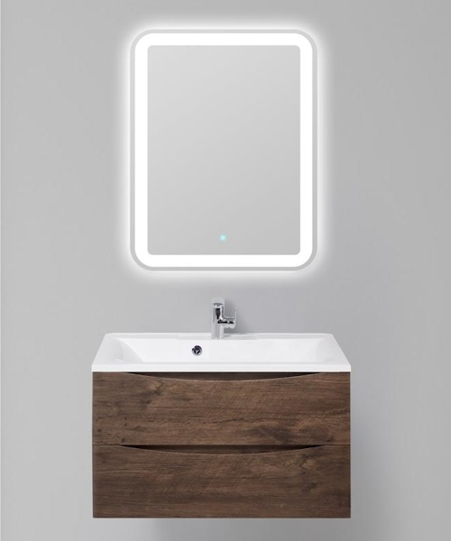 Тумба под раковину подвесная BelBagno Marino 90 см rovere moro MARINO-900-2C-SO-RW-P (детальная фотография), современная, hi-tech