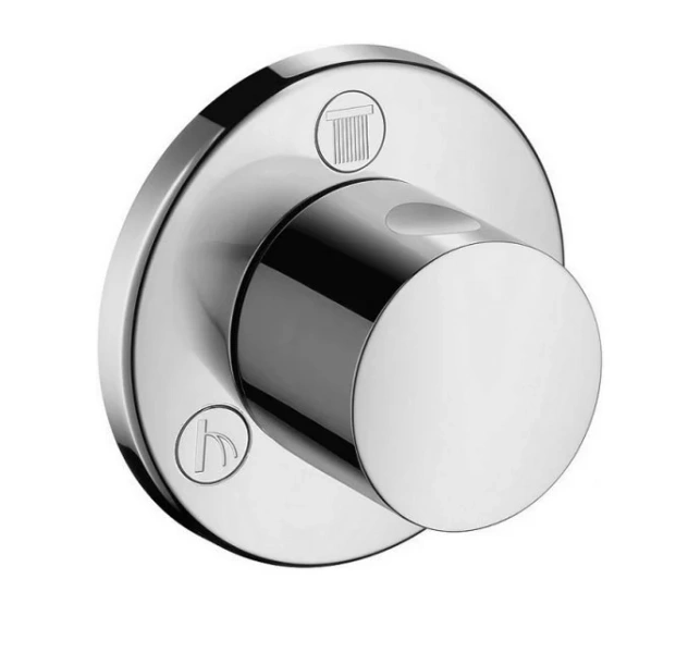 Переключатель потоков Hansgrohe Quattro на три потребителя 15932000 (детальная фотография)