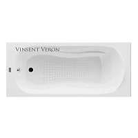 Чугунная ванна Vinsent Veron Haiti VHT1708042-AS, 170 x 80 см, с антискользящим покрытием, цвет белый