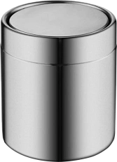Мусорное ведро WeltWasser WW ME 1.5 л матовый хром