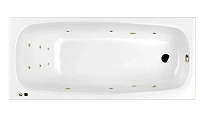 Ванна гидромассажная Whitecross Layla Smart, 180 х 80 см, увеличенная толщина акрила, усиленная армировка, белый/бронза, 0102.180080.100.SMART.BR