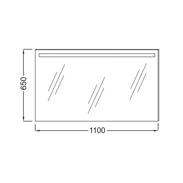 Зеркало с подсветкой Jacob Delafon Mirrors 110 см с функцией анти-пар EB1417-NF (детальная фотография), нет в наличии