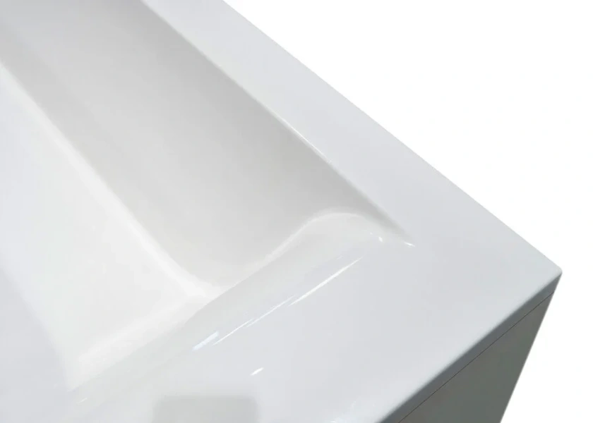 Ванна из литьевого мрамора Creto Venezia, 180 x 80 см, белая, 1-1116 (детальная фотография), прямоугольные