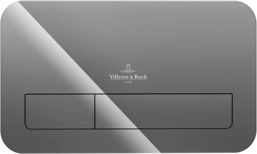 Клавиша смыва Villeroy & Boch ViConnect серая глянцевая 922400RA (детальная фотография)