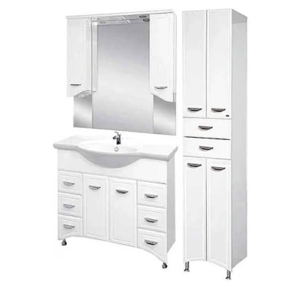 Шкаф-пенал для ванной Misty Дрея Э-Дре05040 Э-ДРе05040-012Я (детальная фотография), нет в наличии