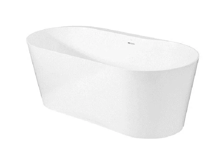 Ванна каменная Roca Raina 159 х 79 см 248466000, литой мрамор Stonex, овальная, белая (детальная фотография)