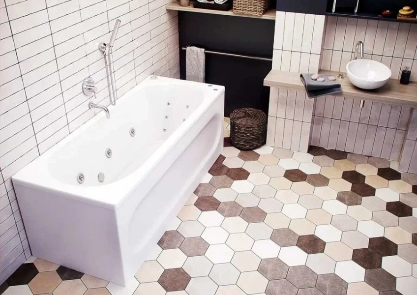 Ванна акриловая Акватек Оберон 160x70 см вклеенный каркас слив слева OBR160-0000020 (детальная фотография), современныe, hi-tech