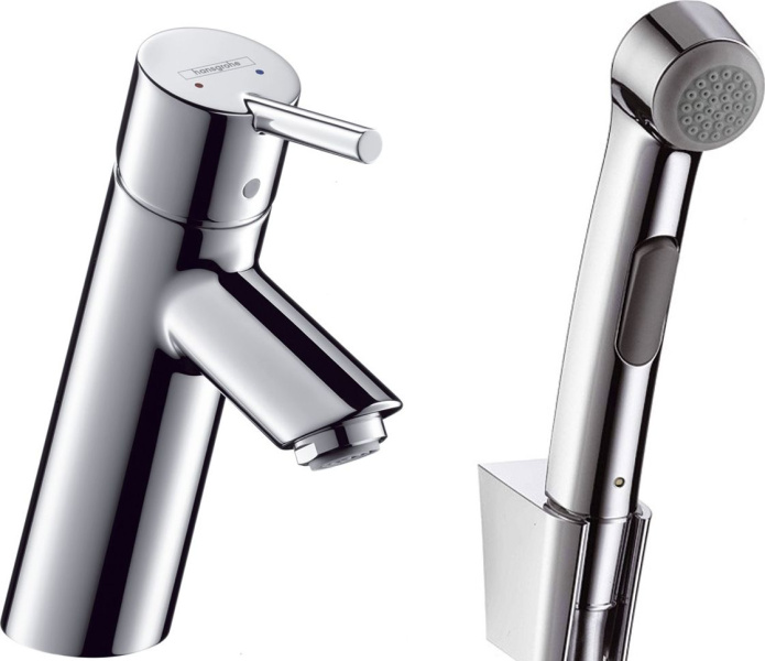Смеситель для биде Hansgrohe Talis 32140000 с гигиеническим душем (детальная фотография)