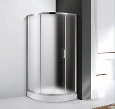 Душевой уголок Cezares Molveno 90х90 см стекло рифленое профиль хром